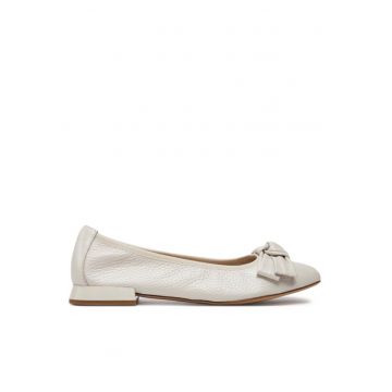 Balerini  303660246 - Piele naturala - Ecru