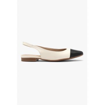 RYLKO - Pantofi slingback din piele cu talpa joasa