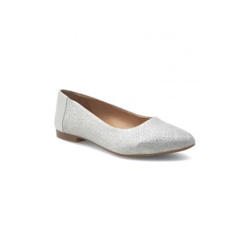 Balerini dama -  370482 - Piele naturala - Argintiu