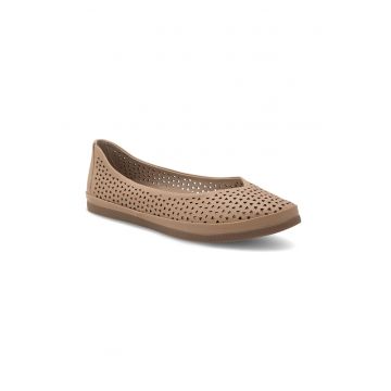 Balerini dama -  437949 - Piele naturala - Bej