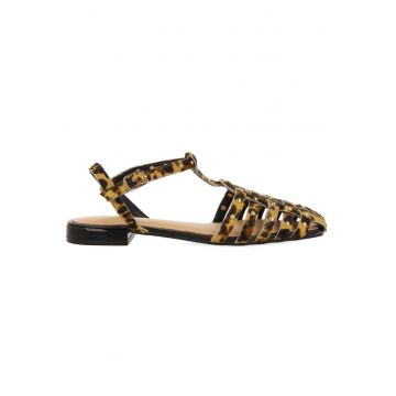 Balerini de piele cu animal print Hatfield