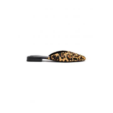 Balerini din piele cu animal print Irasburg