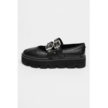 Balerini flatform de piele ecologica Darya Mary