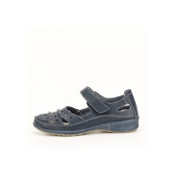 Balerini piele naturala Diana bleumarin M4 1631