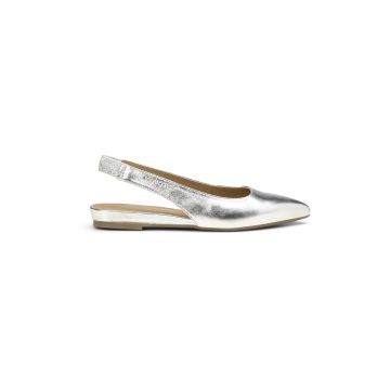 Balerini slingback din piele cu varf ascutit