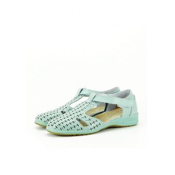 Balerini verde menta din piele naturala 5112 M3 13038