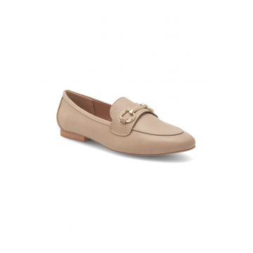 Mocasini dama -  377276 - Piele ecologica - Bej