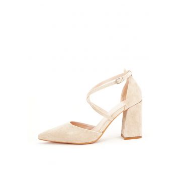 Pantofi bej eleganti 8709 04 12518