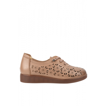Pantofi casual - dama -  GA 9067 taupe - piele naturala