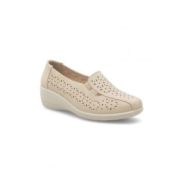 Pantofi dama -  457107 - Piele ecologica - Bej