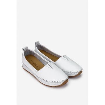 Pantofi dama albi premium