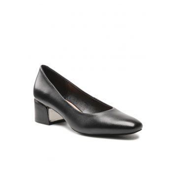 Pantofi dama  din piele naturala - negri