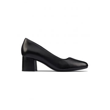 Pantofi de piele cu toc masiv Sheer