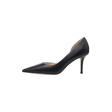 Pantofi de piele cu varf ascutit