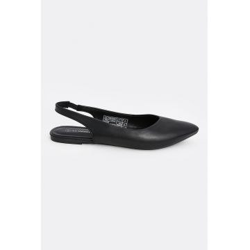 Pantofi de piele ecologica cu talpa plata
