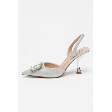 Pantofi de piele ecologica cu varf ascutit