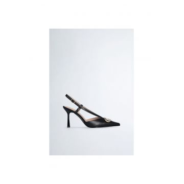 Pantofi din piele cu toc