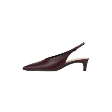 Pantofi din piele cu toc kitten