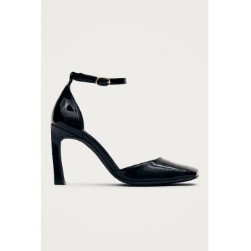 Pantofi din piele cu varf patrat Liebe