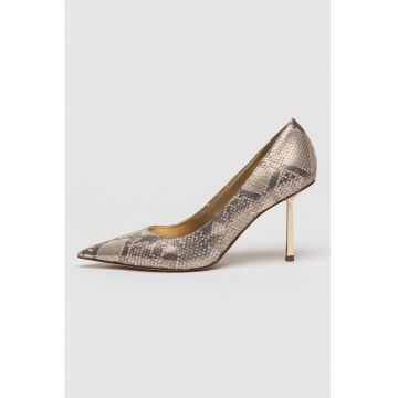 Pantofi din piele ecologica cu toc stiletto Deonne