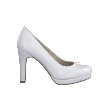 Pantofi eleganti dama -  Tesatura sintetica/Piele - Alb - 40EU