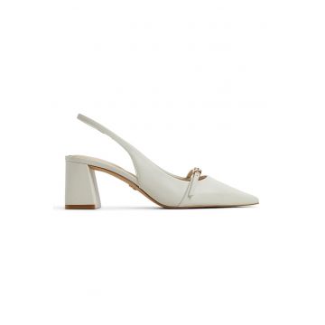 Pantofi slingabck de piele cu toc masiv Skeeper