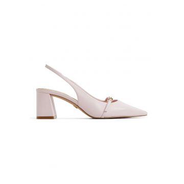 Pantofi slingabck de piele cu toc masiv Skeeper