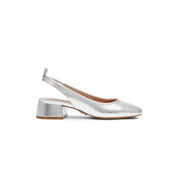 Pantofi slingback cu toc masiv