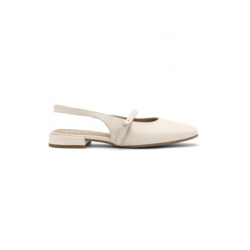 Pantofi slingback din piele intoarsa