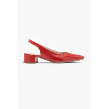Pantofi slingback din piele