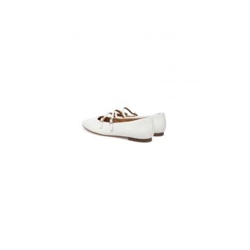 Balerini  304655845 - Piele naturala - Alb