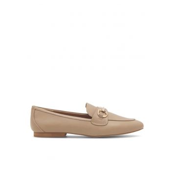 Mocasini dama -  377276 - Piele ecologica - Bej