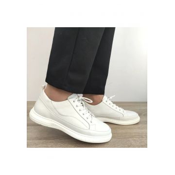 Pantofi Casual Barbati  50006B 13-N Off White - Alb -