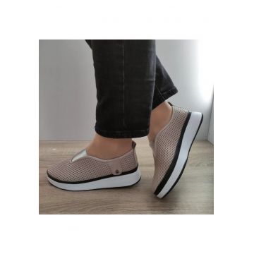 Pantofi Casual Dama  31-106 Bej - Bej -