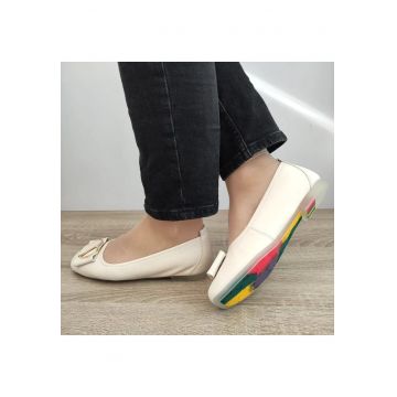 Pantofi Casual Dama  460011B 52-N Bej - Bej -