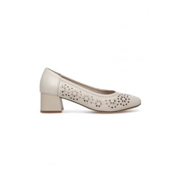 Pantofi dama -  590559 - Piele naturala - Bej -