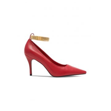 Pantofi dama -  590559 - Piele naturala - Rosu -