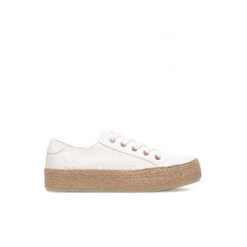 Pantofi dama -  Textil - Alb