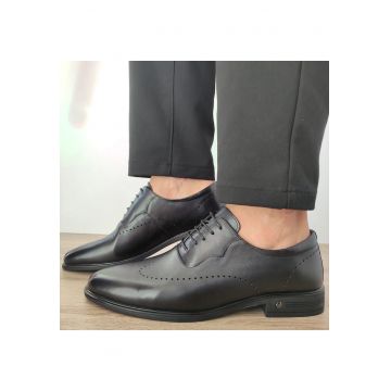 Pantofi Eleganti Barbati  F066-025 Negri - 39 - Negru