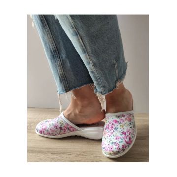 Saboti Medicali Dama  10 Fiori Lavanda Floral Fucsia - Floral -