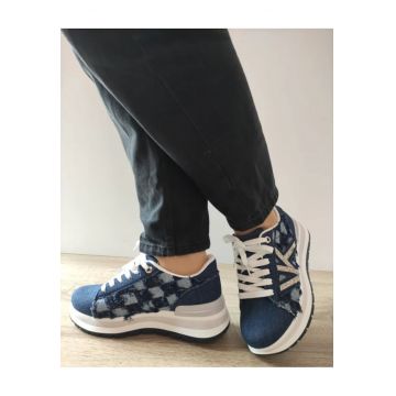 Pantofi Casual Dama  Wsc250517-3 Jeans Navy - Albastru -