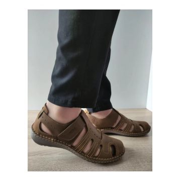 Pantofi Casual Perforati Barbati  9544 04-2 Maro Tabacco Nubuck - Maro