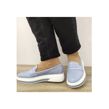 Pantofi Perforati Dama  B929724 Bleu - Albastru -