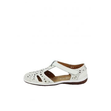 Balerini albi din piele naturala CXWL2118 M5 14833
