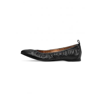 Balerini de piele cu model drapat
