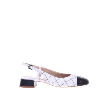 Balerini slingback de piele