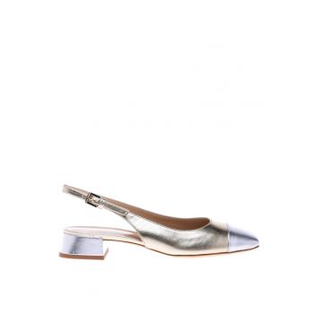 Pantofi de piele cu toc patrat