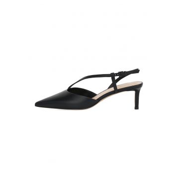 Pantofi slingback de piele