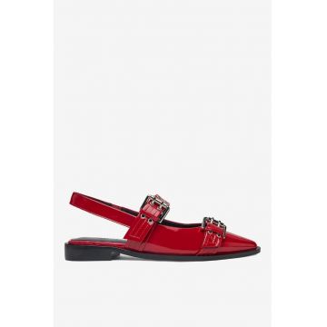 Balerini  5903698586243 - Piele naturala - Rosu