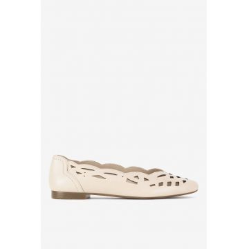 Balerini  5903698595689 - Piele naturala - Bej